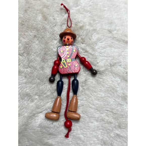 Victoria Canada Handcrafted Wooden Pinocchio Marionette Ornament - Picture 2 of 5